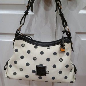 Dooney & Bourke EUC White and Black Satchel